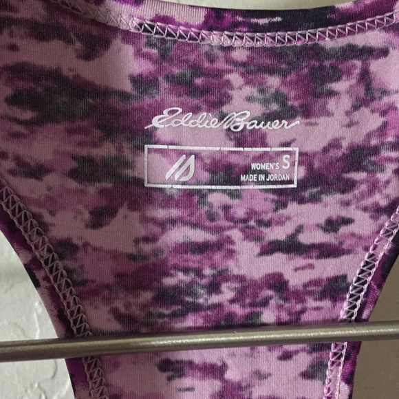 Eddie Bauer Purple Camouflage Racerback Tank Top - Picture 4 of 6